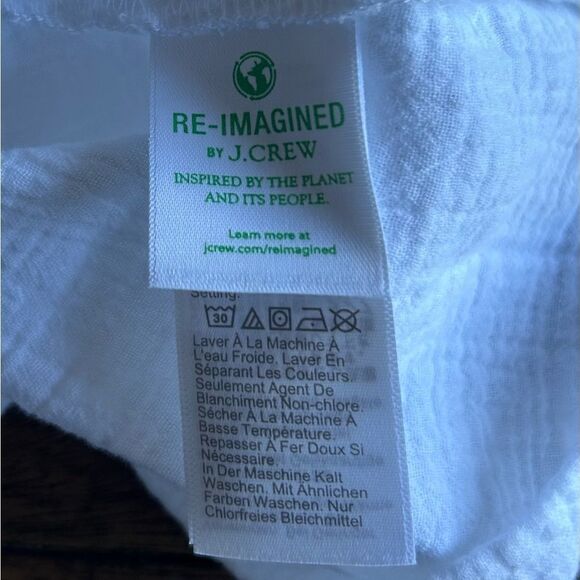 J. Crew White Cotton Gauze Tank Mini Dress Size 8 - Picture 8 of 11